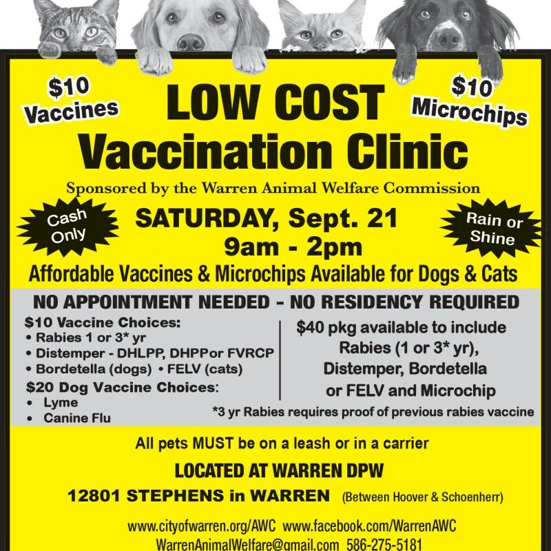 Dog Vaccine Events Near Me